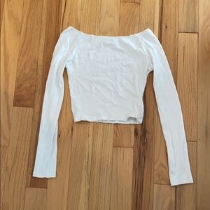 Brandy Melville off the shoulder crop top